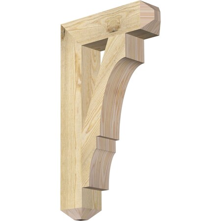 Ekena Millwork Balboa Craftsman Rough Sawn Bracket, Douglas Fir, 4"W x 16"D x 28"H BKT04X16X28BOA04RDF